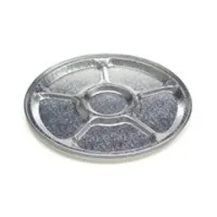 12" 5 COMPARTMENT ALUMINUM TRAY, 50/CS *USE P4412 LID*  441210A