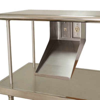 Advance Tabco PRT-1 Printer Shelf with Data Port & Electric Outlet 8" Wide