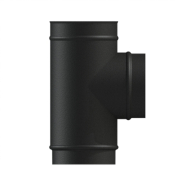 125mm VT 90 degree Tee Matt Black