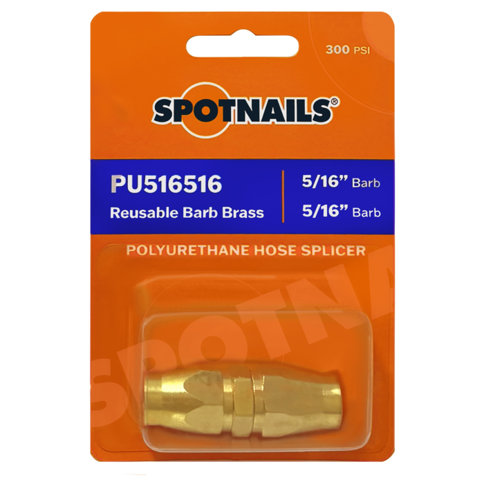 Polyurethane Hose Splicer (5/16 Barb, 5/16" Barb) Blister Packed
