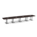 PALBS4216N - 18 ft. Classic Boat Shape Conference Table with Brushed Palmer Base