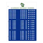 Hanger ID Adhesive Sticker Sheets