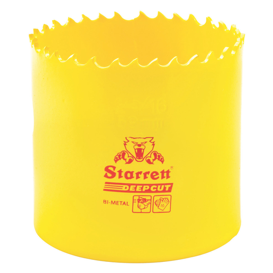 STARRETT DCH0256-G 2-5/16'' (59mm) NVP Deep Cut Bi-Metal Hole Saw