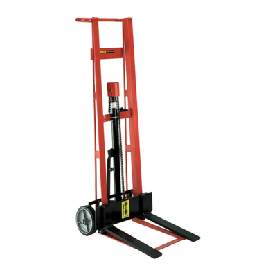 Fork Stacker - Hydraulic - 18" Fork Length - 54" Lift Height - 750 lb Capacity
