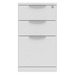 PL248 MOBILE PEDESTAL BOX/BOX/FILE - White