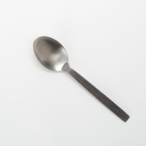 Wavy Aged Stainless Steel Hammered Buffetware
