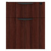 PL107 BOX/FILE HANGING PEDESTAL - Mahogany