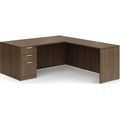 Classic L-Shape Desk 72" x 71" with Box/Box/File Pedestal - Modern Walnut