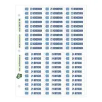 Cubby ID Adhesive Sticker Sheets