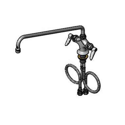 T&S Brass B-0200-BRASS Double Pantry Faucet Deck Mount