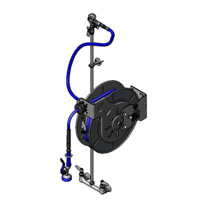 T&S Brass B-1434-RG Hose Reel Assembly Open