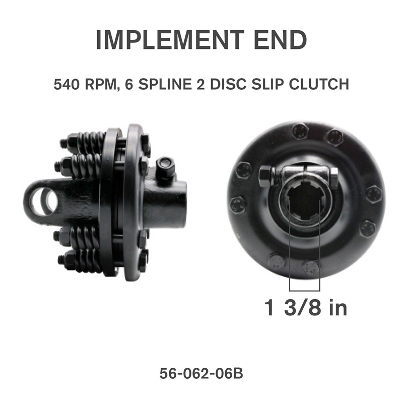 Braber Equipment Series 6 40" Slip Clutch PTO