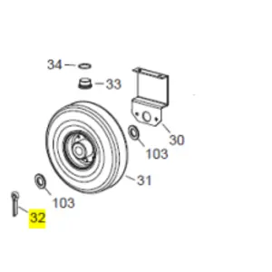 Veloci Heater Replacement Cotter pin D 5 x 70