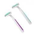 Schick Slim Twin Razor for Women, Mixed Teal/Purple, 432 Razor/Case