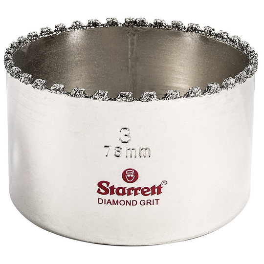 STARRETT KD0300-N 3'' (76mm) Diamond Grit Hole Saw