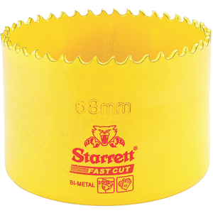 STARRETT FCH068M-G 68mm Fast Cut Straight Pitch Bi-Metal Hole Saw
