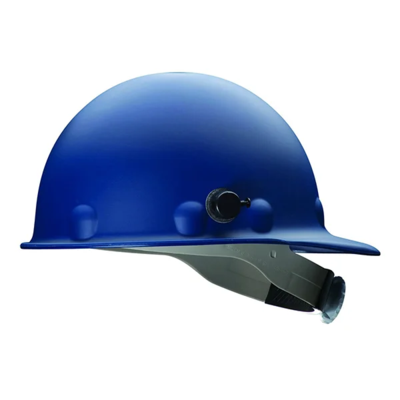 Hard Hat - Roughneck P2A - Ratchet Suspension - Non-Vented - Blue