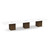 16' Classic Boat Shape Conference Table with Cube Base - White Top, Modern Walnut Base