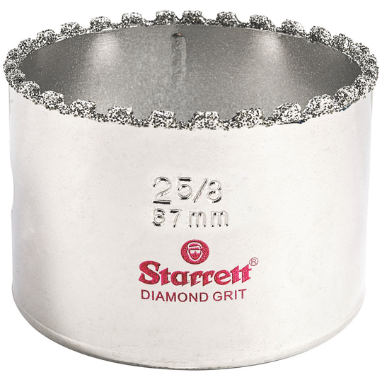 STARRETT KD0258-N 2-5/8'' (67mm) Diamond Grit Hole Saw