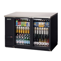 Everest EBB48G Back Bar Cooler Cabinet 2 Glass Doors, 115v, NSF - 14 cu. ft.