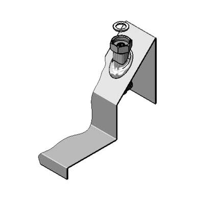 T&S Brass0KK Union Coupling Inlets 1/2" IPS Male Inlet Is at 45 Degree to Mounting Face