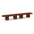 20' Classic Boat Shape Conference Table with Cube Base - Cherry