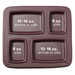 Cook's Gator 4-Compartment Insulated Meal Tray with Food