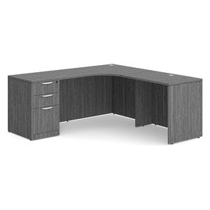 CLALD1003 Right 71"x71" Classic L-Shape Desk- Newport Gray