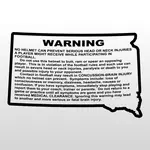 Custom Football Warning Label Decals