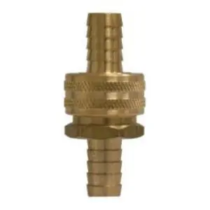 Coupling Set with Hex Nut, 5/8 in 5/8 in, Brass