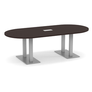 8ft Racetrack, Palmer base Conference Table: ESPRESSO PALRT3136NESPBRU