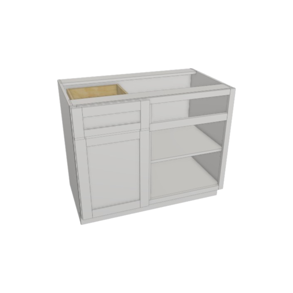 Metropolitan White Base Blind Corner 42" - 34 1/2” HIGH - 24” DEEP