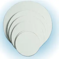16" CORRUGATED PIZZA CIRCLES, WHITE ON 1 SIDE, 100/CS
