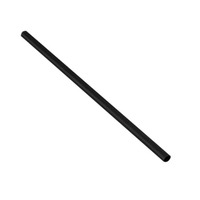 FSE MPP58875BJU 5.75" Black Unwrapped Cocktail Straws 875/CS, 54 CS/Pallet