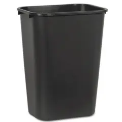 41 QUART BLACK PLASTIC SOFTSIDED WASTEBASKET 11.6 X 16 X 20"