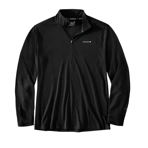 CARHARTT 106573 - Men's Force Sun Defender Relaxed Fit Half-Zip - Black