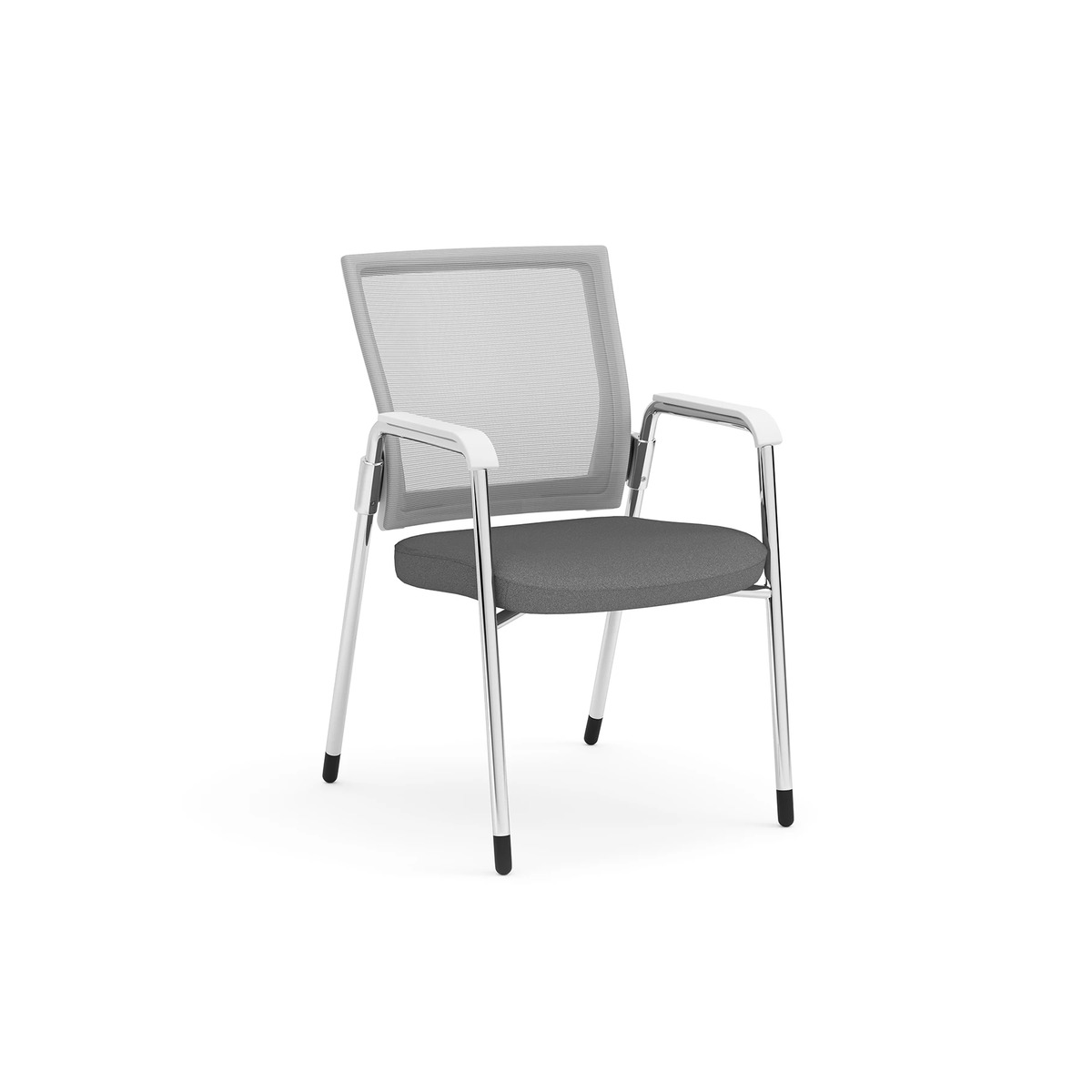Propel Guest Chair - White Mesh Back with Grey Seat