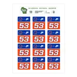 Laundry Bag ID Heat Press Label Sheets