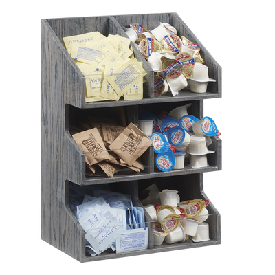 Cal-Mil 2054-83 10-1/2"W x 6-1/2"D x 15-1/2"H Ashwood Condiment Organizer/Display