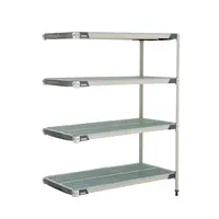 Metro 5AX377GX3 Metromax I Add-On Shelving Unit 72"W X 18"D X 74"H Open Grid Pol