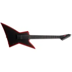 EXL-7 BARITONE BLACK METAL BLACK RED BURST SATIN