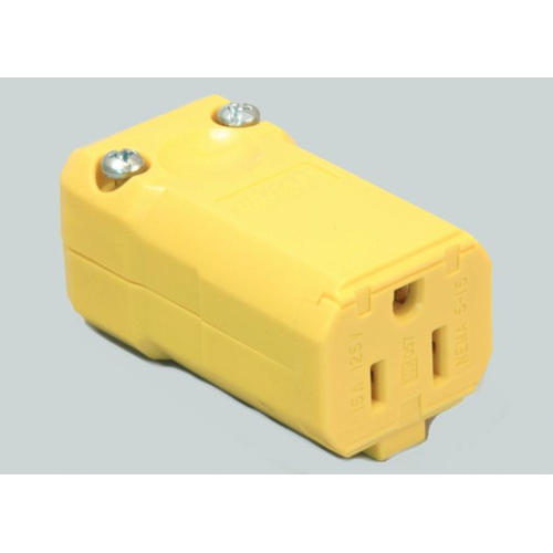 Receptacle, Yellow 115V