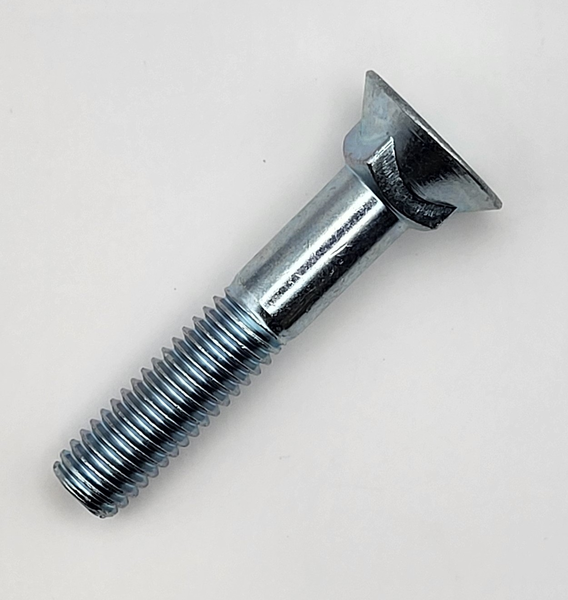 7/16" - 14 X 2 1/2" OVERSIZE 1/2" #3 HEAD PLOW BOLT SAE J429 GR 5 ZINC TRIVALENT CLEAR PER PRINT