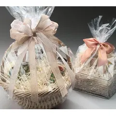 28 X 40" CLEAR BASKET BAG WITH ROUND BOTTOM 1.2 MIL   100/PK BB-28CLE