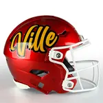 Script Football Helmet Decals