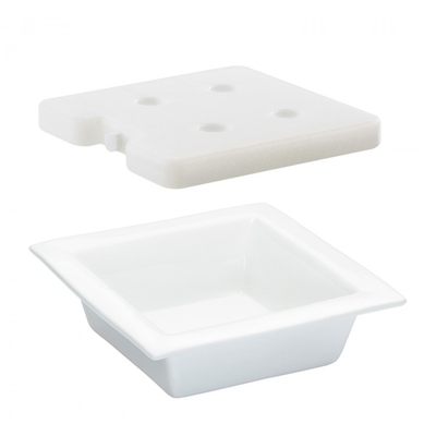 Cal-Mil 3064 10"W x 10"D x 3"H Cold Concept Bowl Set