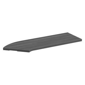 PBTC36R 36" CORNER TRAN TOP RIGHT- COASTAL GRAY