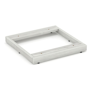 PL9999BASE COMPOSE END TABLE PED BASE- SILVER BIRCH