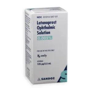 Latanoprost, Drops, 0.005%, 2.5 mL (1/ea) Drops NDC 61314054701