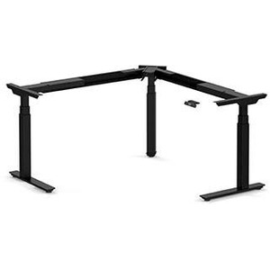 PLTECAB6078E3S3MLWF DELUXE ELECTRIC HEIGHT ADJUSTABLE CORNER TABLE BASE - BLACK